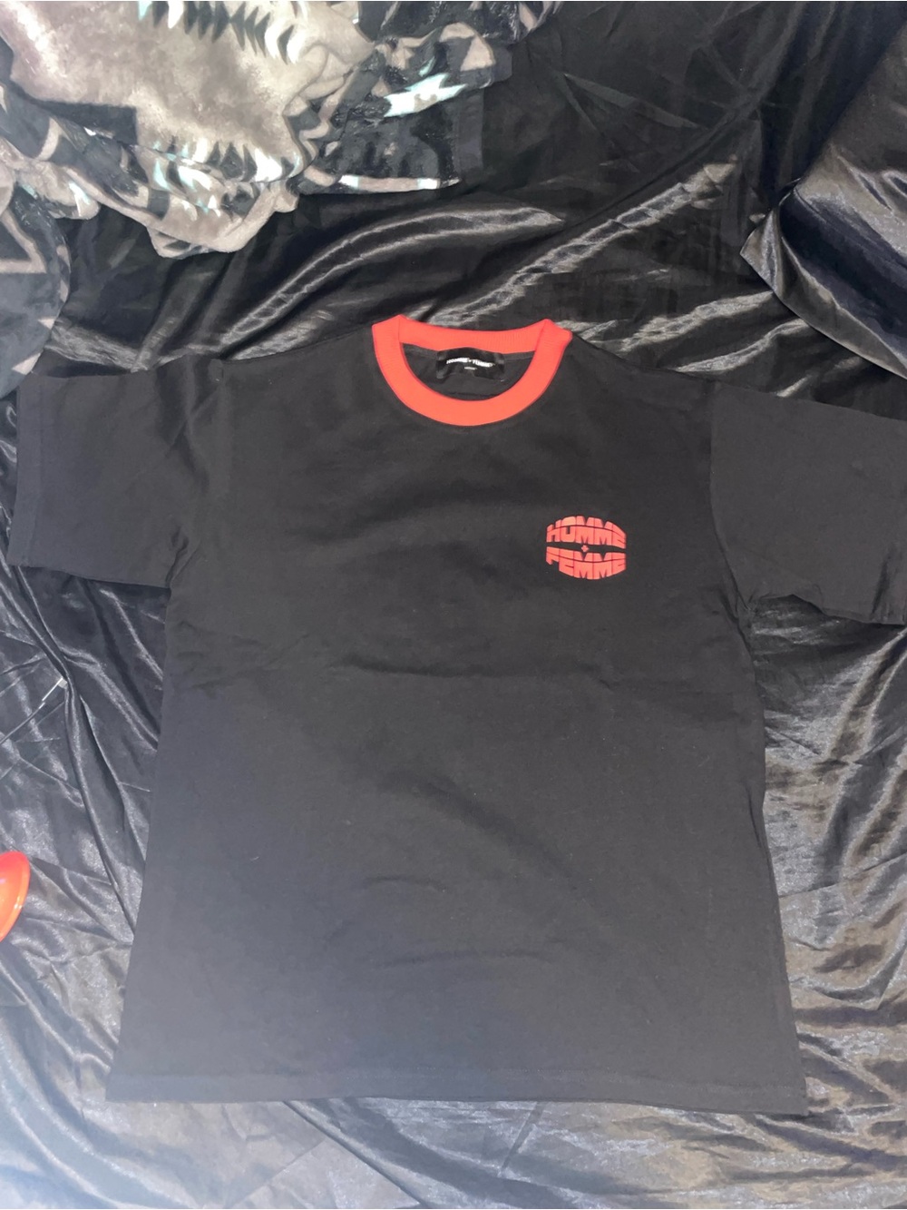 Homme Femme Medium Black Short Sleeve Tee